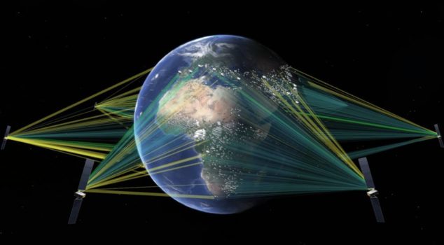 A constellation satellite project I was involved with at Boeing (Image Credit: SES)